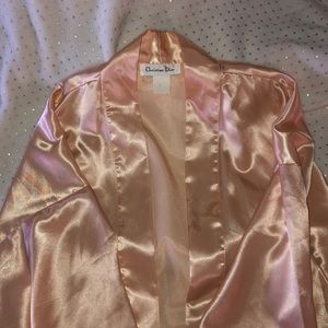 christian dior satin robe
